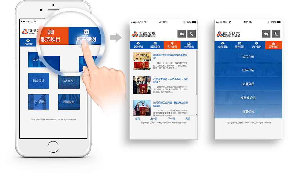 手機(jī)網(wǎng)站開發(fā)案例